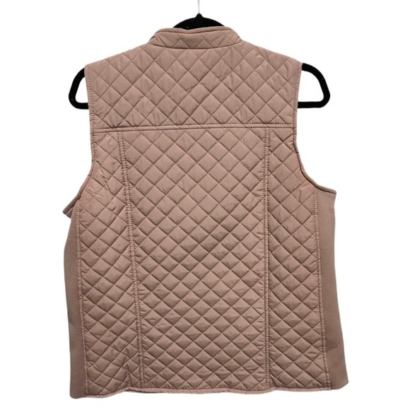 Kim Rogers Everyday Quilted Puffer Jacket Vest Size M Maeve Pink Preppy NWT - Picture 3 of 7